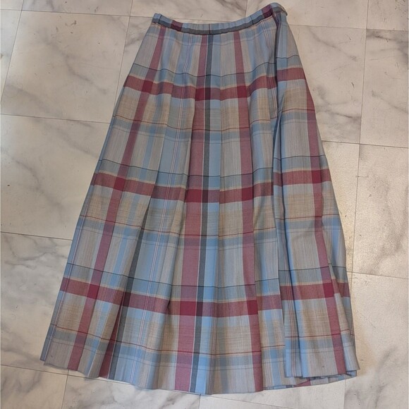 Pendleton Skirt Wm's size 8 100% Pure Virgin Wool Authentic Malcolm Tartan Plaid - Picture 1 of 8